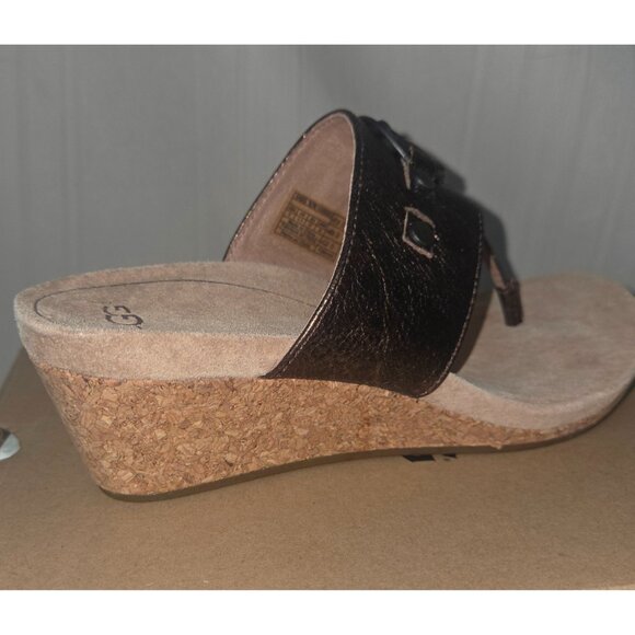 UGG Australia BRIELLA Wedge Thong Sandals Women Size US 9, EU 40 NEW 1009853 - Picture 5 of 8